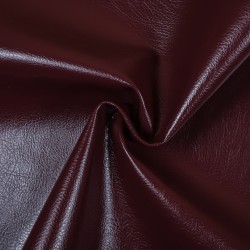 Ткань Дерматин (Кожзам) для мебели (Ширина 138см), цвет Бордовый (на отрез) в Батайске