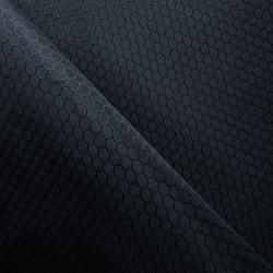 Ткань Оксфорд 300D PU Рип-Стоп СОТЫ, цвет Черный (на отрез)  в Батайске