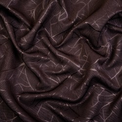 Ткань Блэкаут для штор (Ширина 280см) &quot;Ледовое тиснение цвет Темно-Коричневый&quot; (на отрез) в Батайске