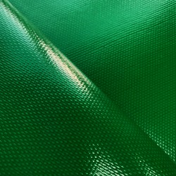 Ткань ПВХ 600 гр/м2 плотная, Зелёный (Ширина 150см), на отрез  в Батайске