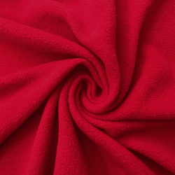 Флис Односторонний 130 гр/м2, цвет Красный (на отрез)  в Батайске