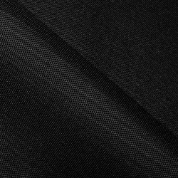 Ткань Oxford 600D PU (Ширина 1,48м), цвет Черный (на отрез) в Батайске