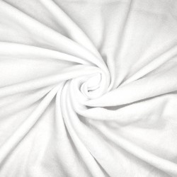 Ткань Флис Односторонний 130 гр/м2,  Белый   в Батайске