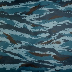 Ткань Oxford 210D PU (Ширина 1,48м), камуфляж &quot;Камыш Синий&quot; (на отрез) в Батайске