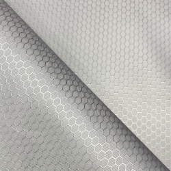 Ткань Oxford 300D PU Рип-Стоп СОТЫ, цвет Светло-Серый (на отрез) в Батайске