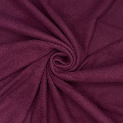 Ткань Флис Односторонний 130 гр/м2 (Ширина 150см), цвет Бордовый (на отрез) в Батайске