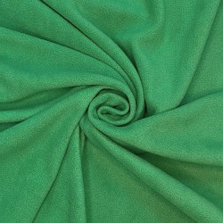 Ткань Флис Односторонний 130 гр/м2 (Ширина 150см), цвет Зелёный (на отрез) в Батайске