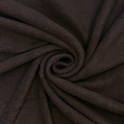 Ткань Флис Односторонний 180 гр/м2 (Ширина 150см), цвет Коричневый (на отрез) в Батайске