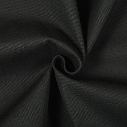 Ткань Канвас 35/65 (Ширина 150см), цвет Черный (на отрез) в Батайске