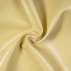 Ткань Дерматин (Кожзам) для мебели (Ширина 138см), цвет Кремовый (на отрез) в Батайске