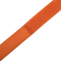 Контактная лента 25мм цвет Оранжевый (велькро-липучка, на отрез)  в Батайске