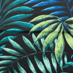Интерьерная ткань Дак (DUCK) (ширина 1,8м), принт &quot;Тропические листья&quot; (на отрез) в Батайске