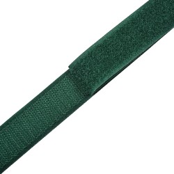 Контактная лента 25мм цвет Зелёный (велькро-липучка, на отрез)  в Батайске