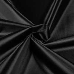 *Ткань Оксфорд 210D PU, цвет Черный (на отрез)  в Батайске