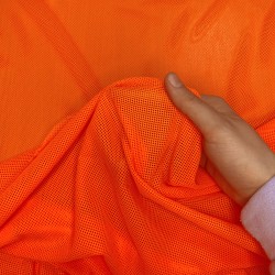 Трикотажная Сетка 75 г/м2, цвет Оранжевый (на отрез)  в Батайске