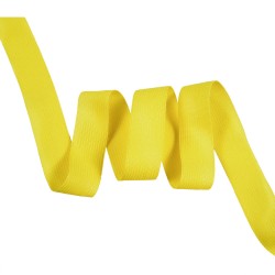 Окантовочная лента-бейка, цвет Жёлтый 22мм (на отрез)  в Батайске